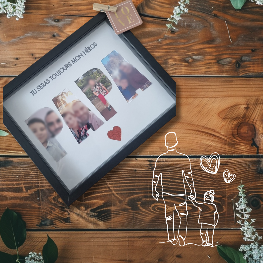 Cadre personnalisé réalisé par l’atelier Créatty